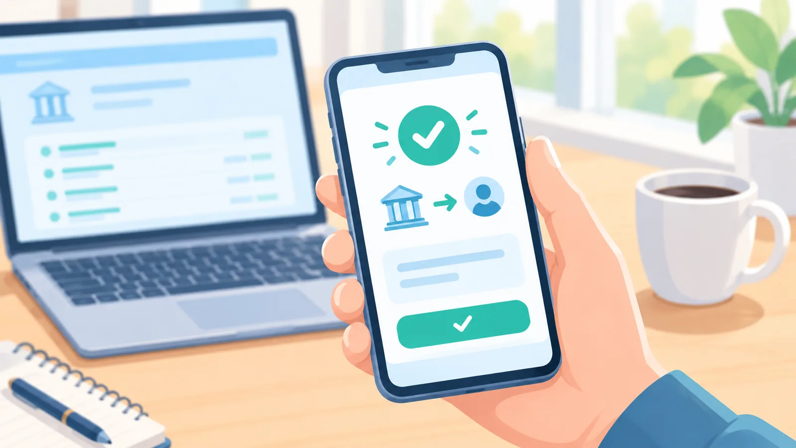 Überweisung auf das Depot mit Banking-App
