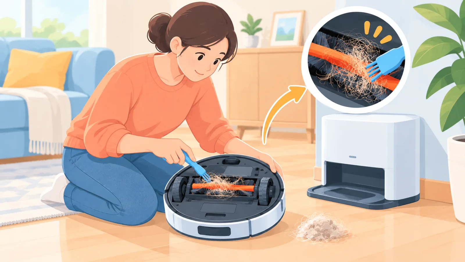 Wohnzimmer mit Hartboden und Teppich als Entscheidungshilfe
