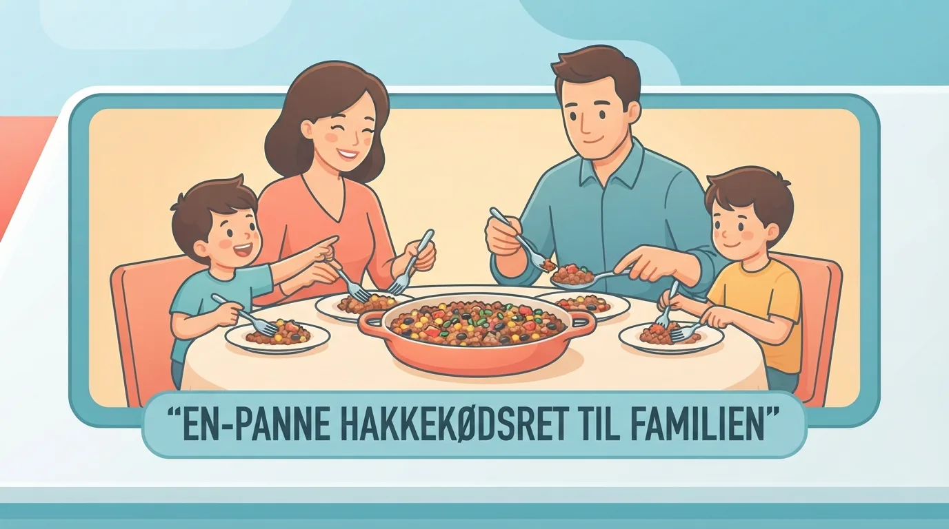 Family sharing a ground beef dinner