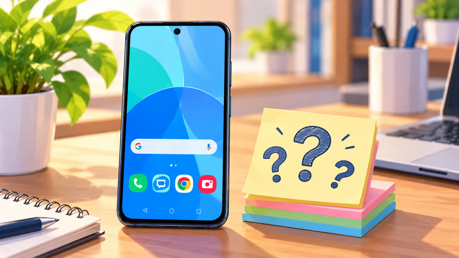 Phone and question marks representing common cloud gaming questions