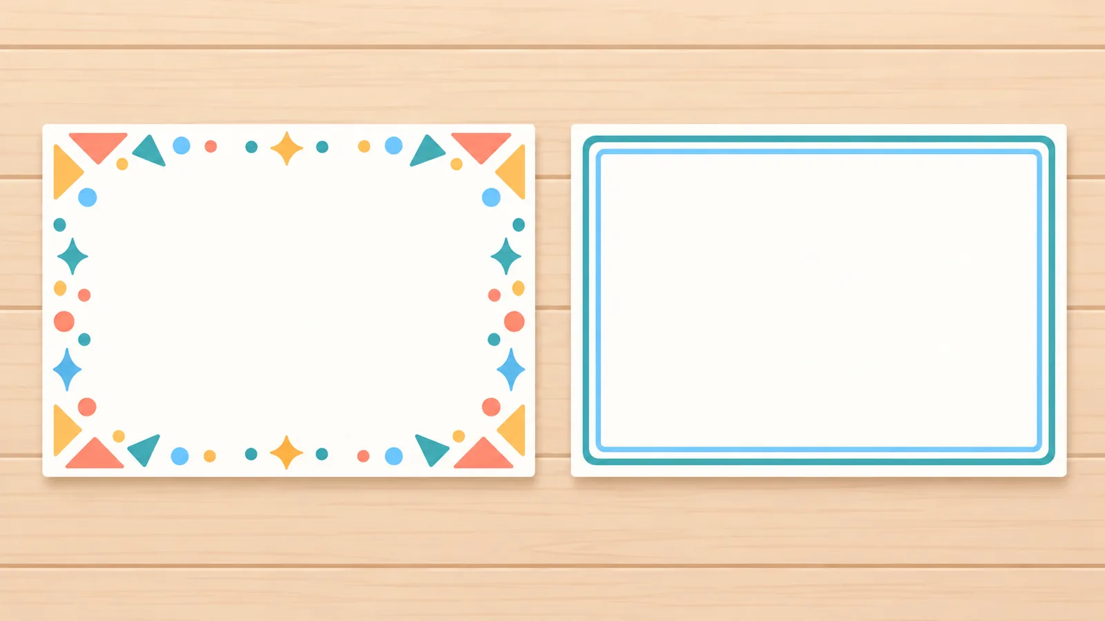 Two paper signs comparing a campaign message with a voting-awareness message