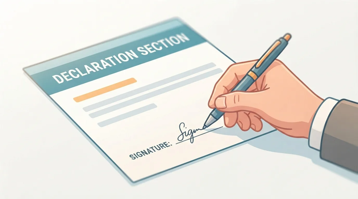 An envelope being posted near a government office counter