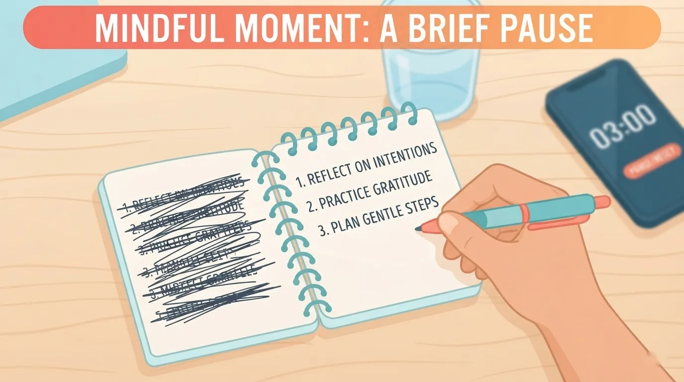 Hand writing a short prioritized to-do list