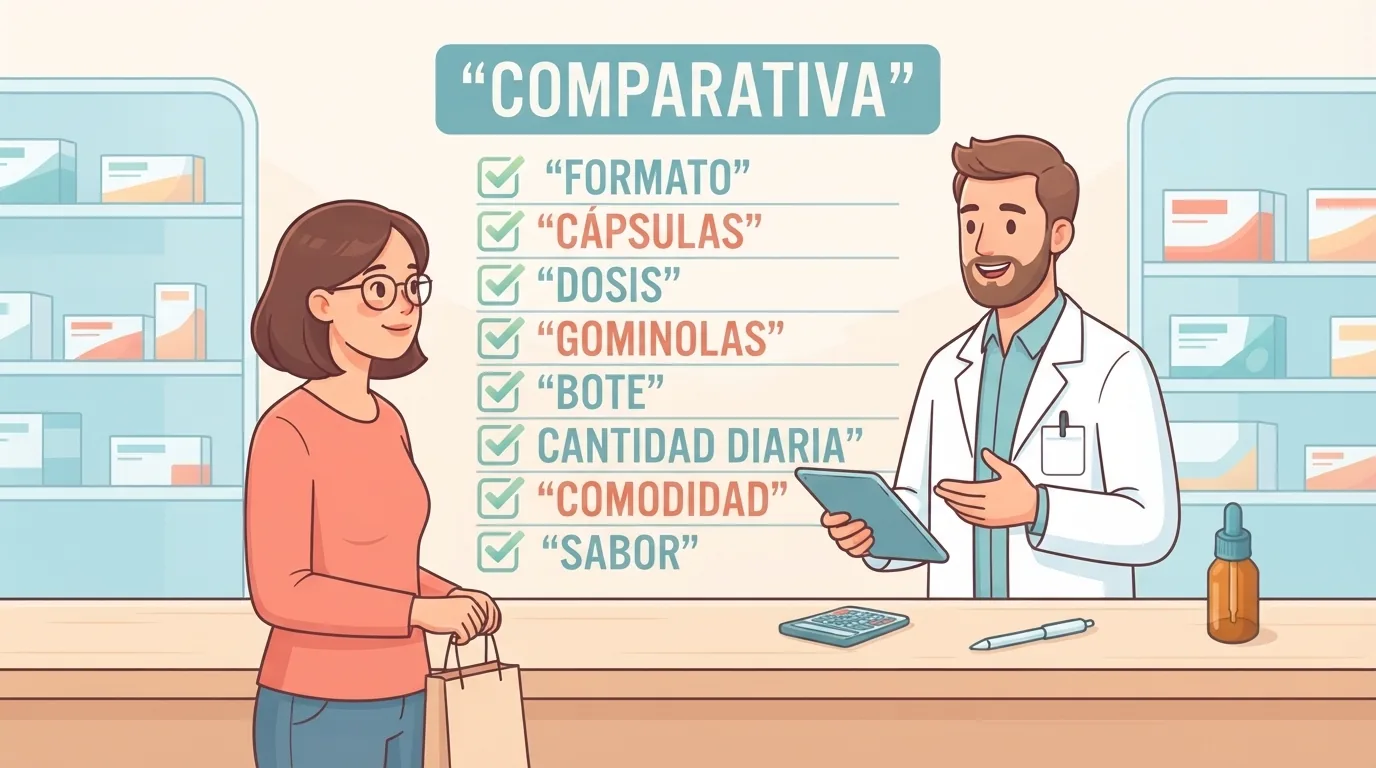 Pharmacist talking with a customer at a counter