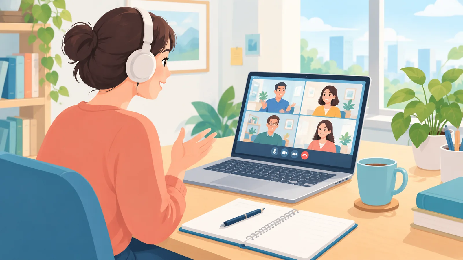Person planning a side hustle schedule at a home desk