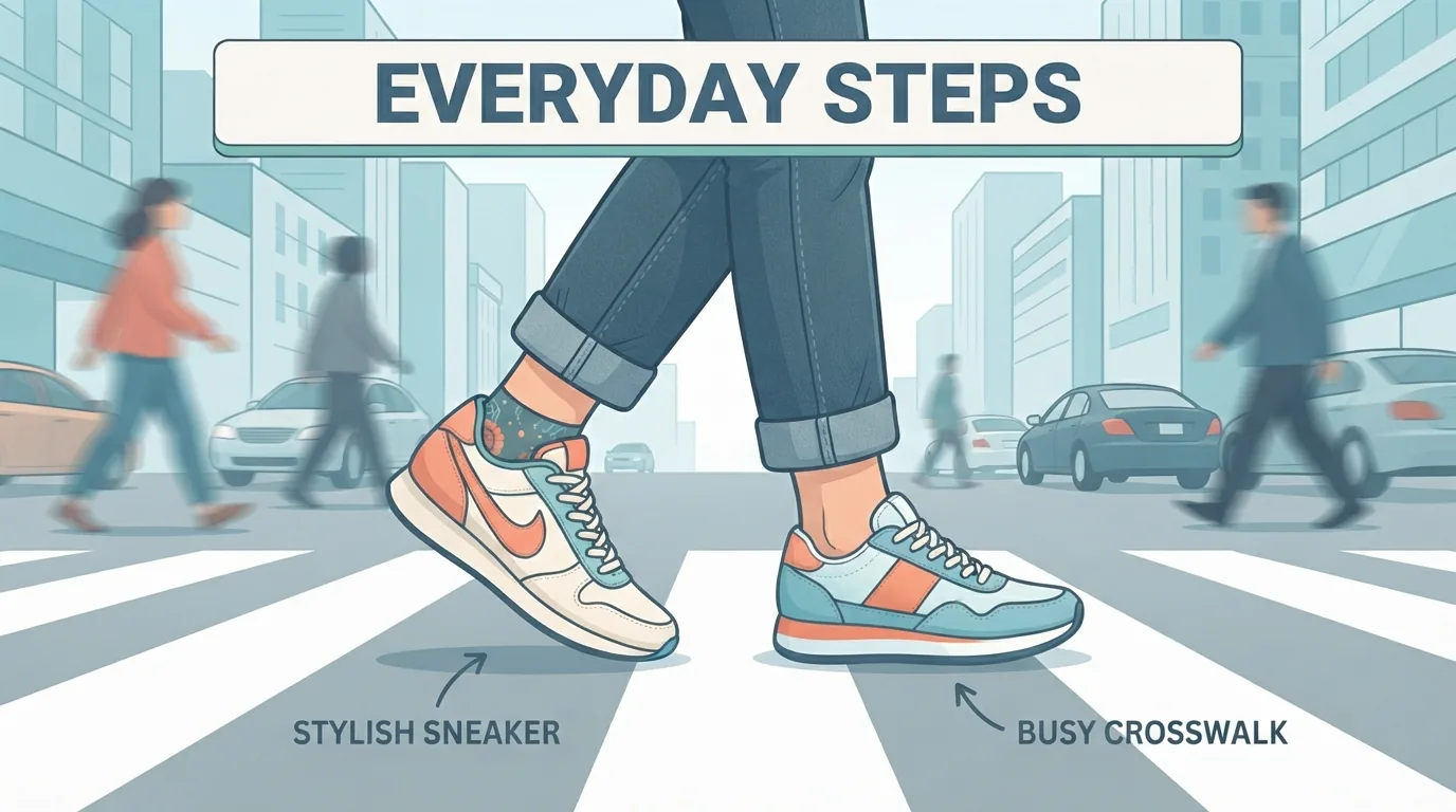 Zapatillas de moda en uso diario por la ciudad
