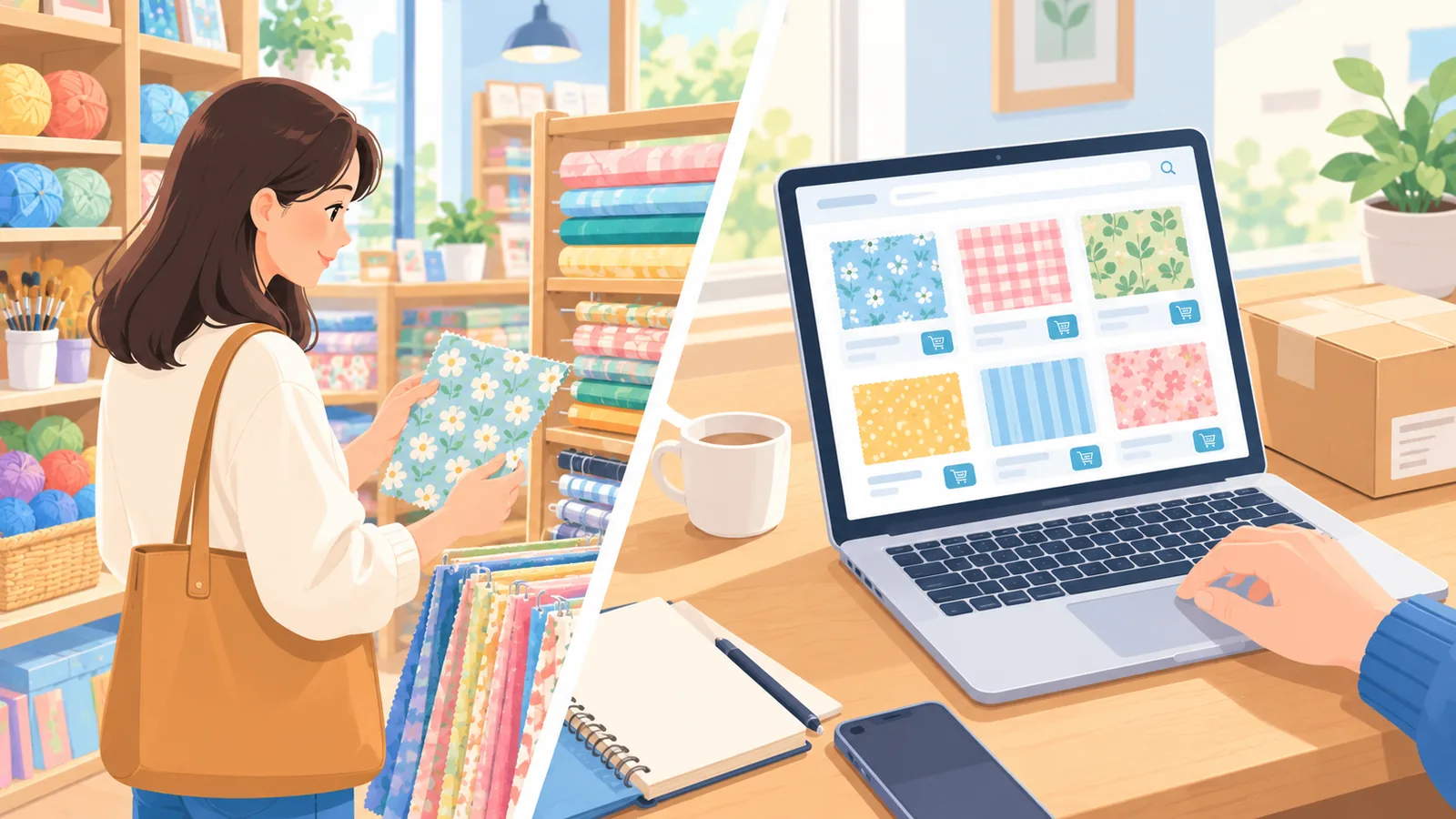 Comparación entre comprar en una tienda física y hacer un pedido en línea