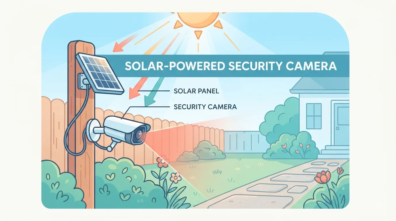 Cámara Wi-Fi con tarjeta microSD junto a un móvil que muestra el vídeo en directo