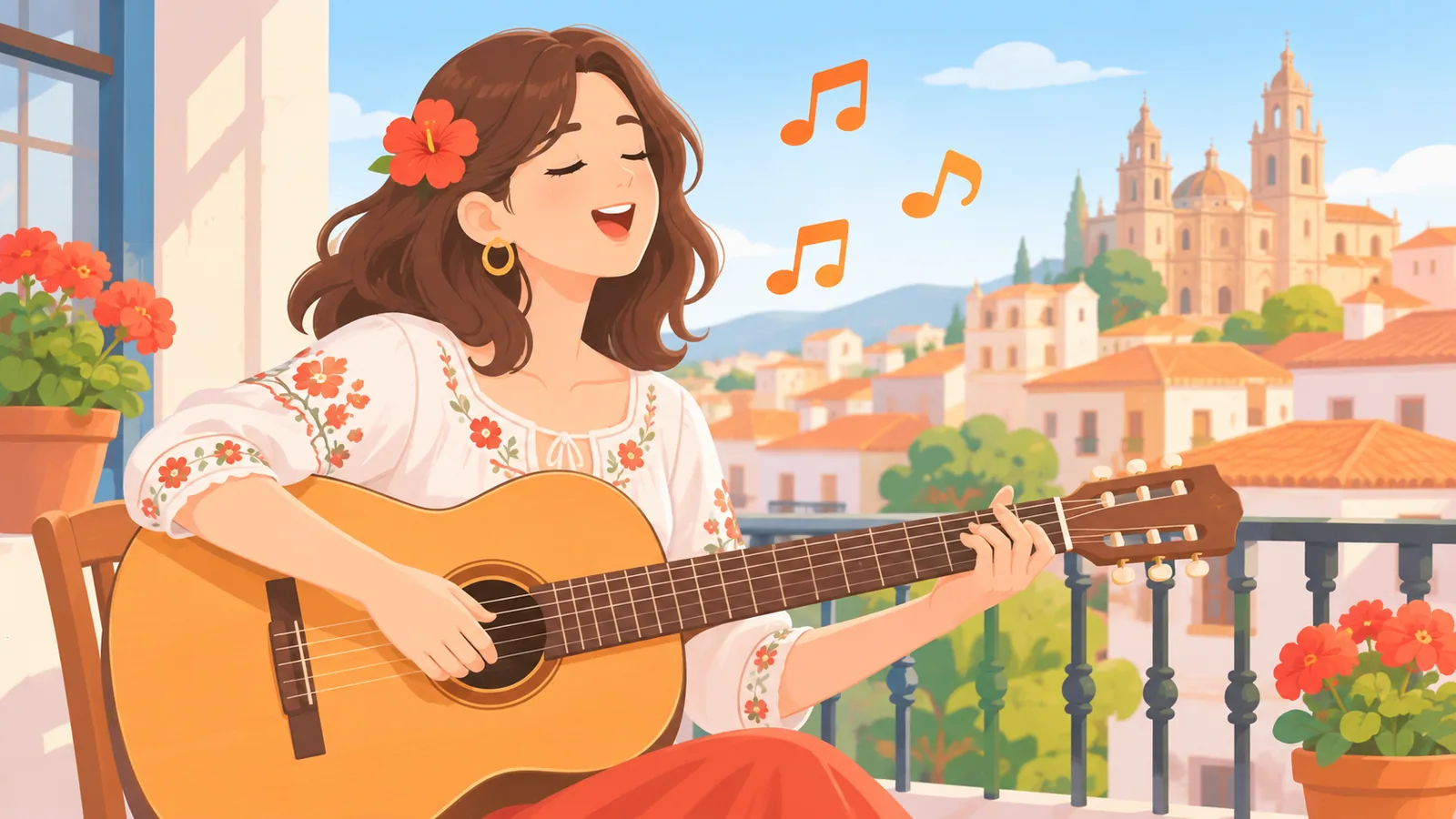 Manos de una mujer eligiendo canciones en una lista de reproducción