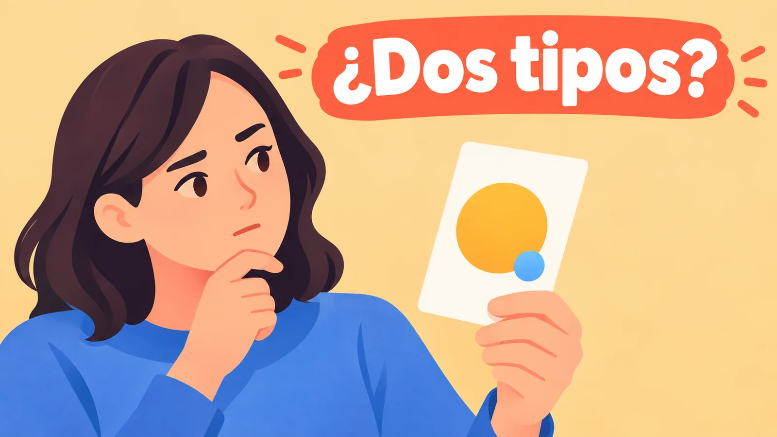 Una persona intenta entender la diferencia entre su tipo principal y el ala al consultar un resultado del enea
