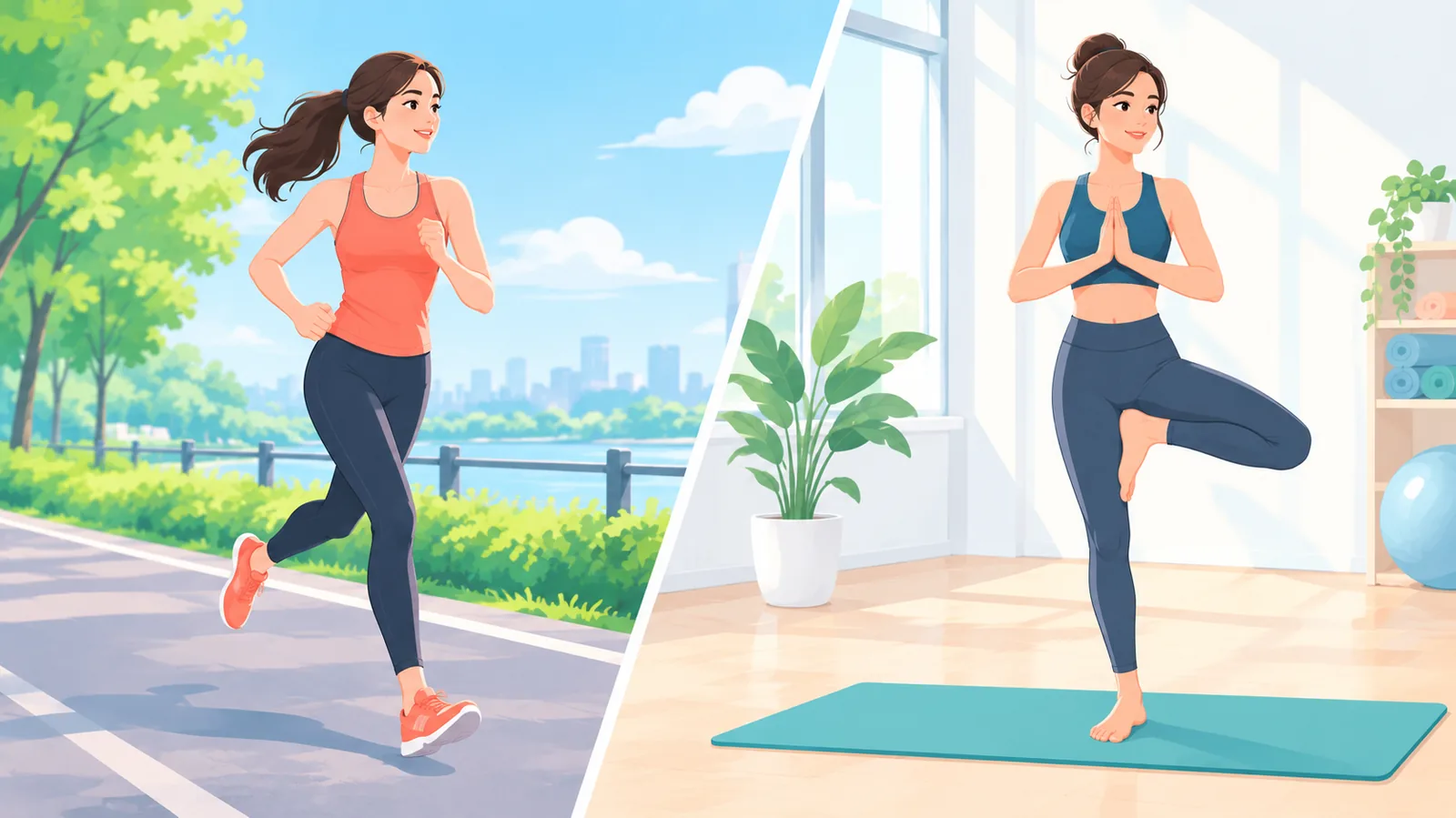 Dos actividades deportivas con distinto nivel de impacto