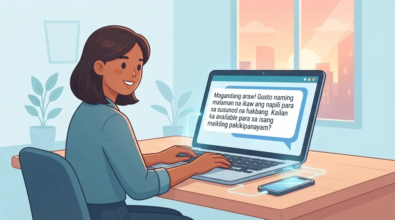 Koponan ng HR na nag-aayos ng company page at profile ng recruiter