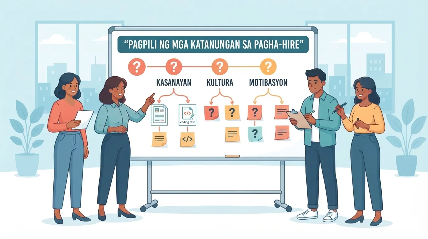 Recruiter na naghahanap ng kandidato gamit ang mga filter sa search