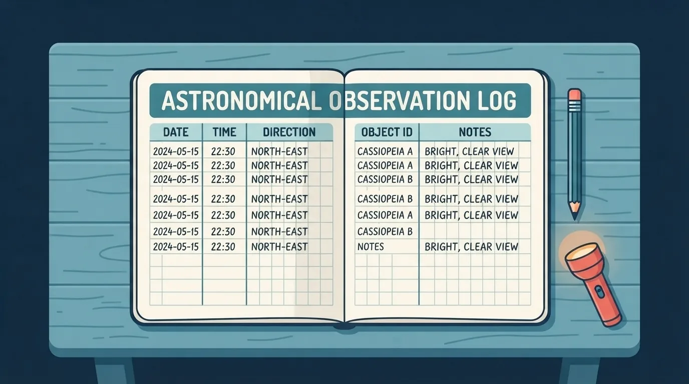 Kuwaderno ng talaan ng obserbasyon ng planeta