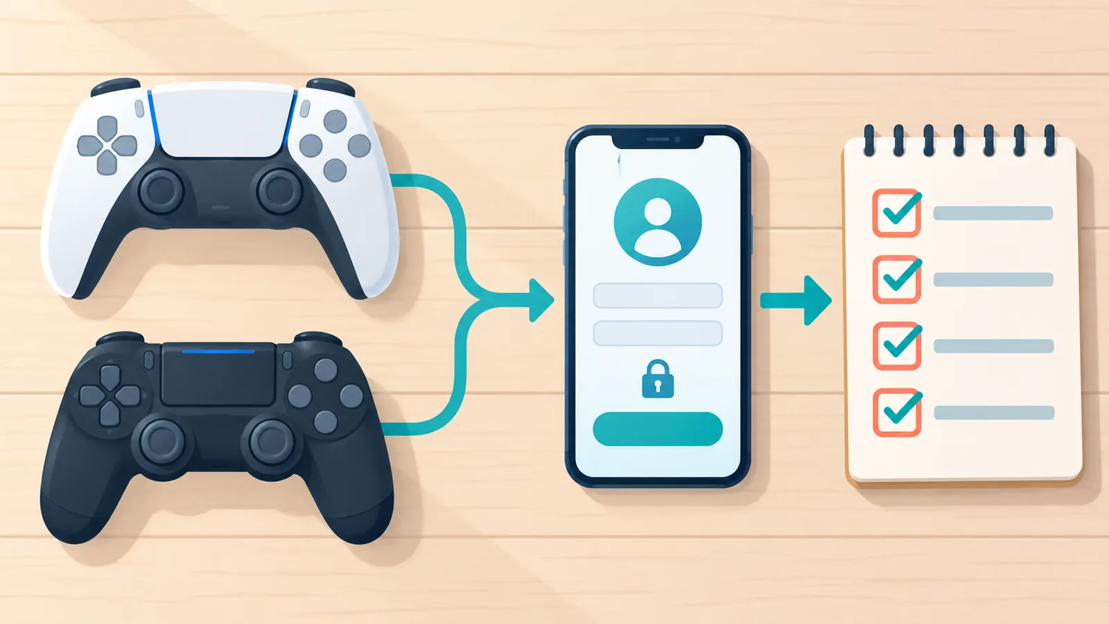 Mga controller, telepono at checklist na kailangan bago mag-set up