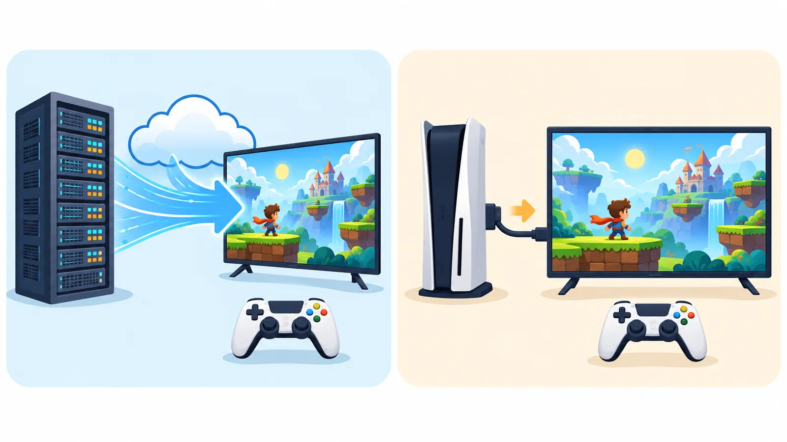 Paghahambing ng cloud server at home console