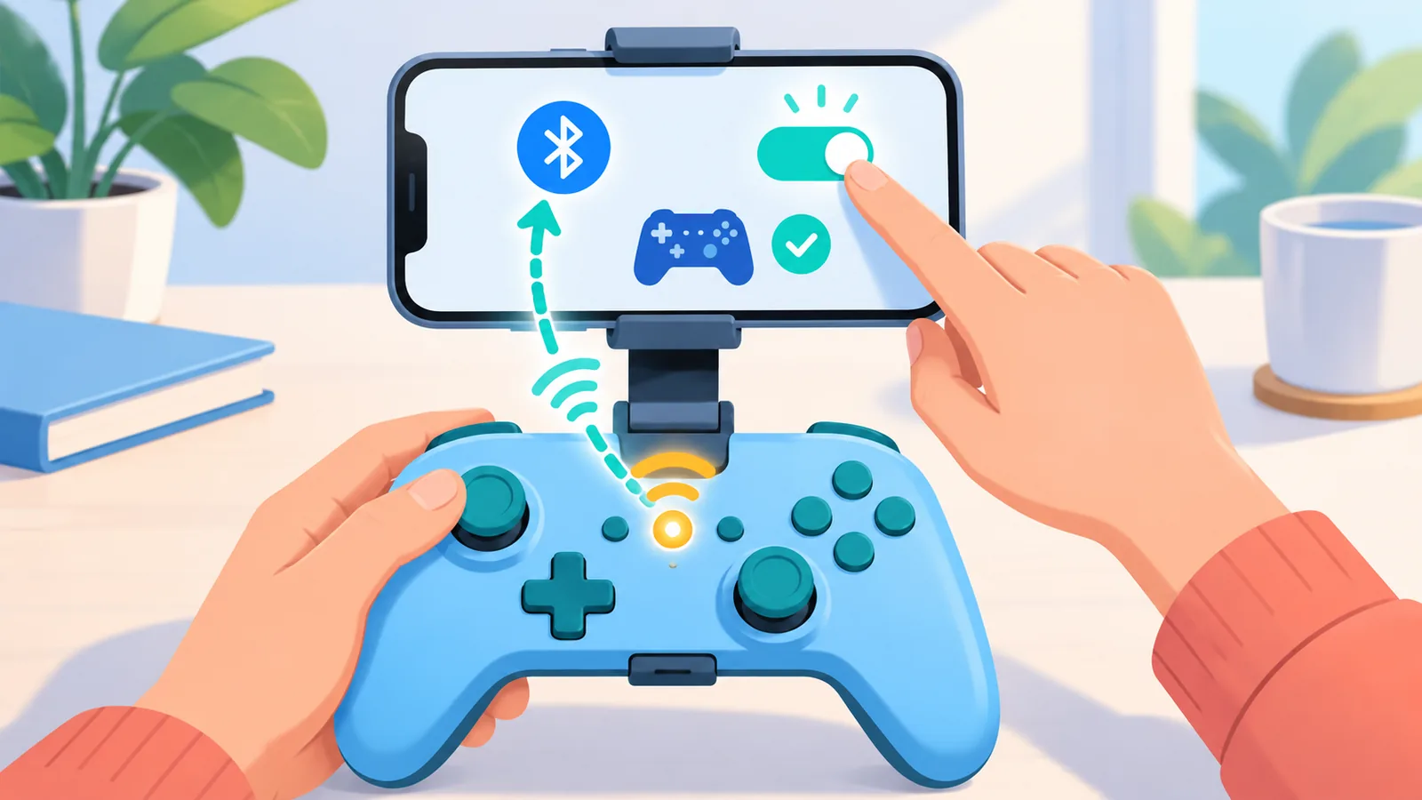 Pag-pair ng wireless controller sa iPhone gamit ang Bluetooth