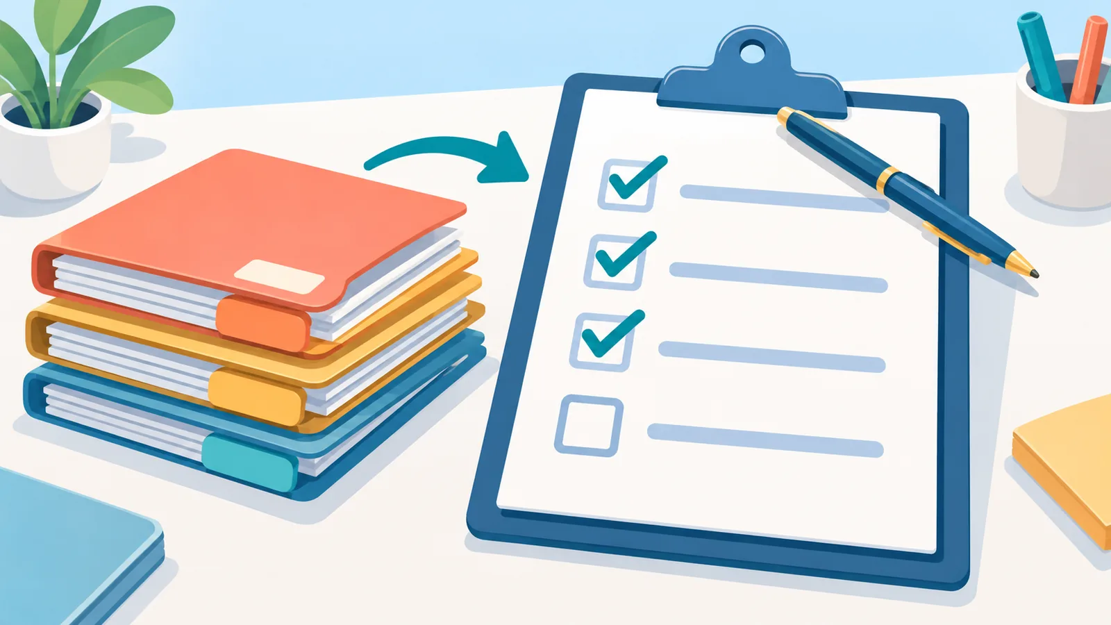 Checklist ng karaniwang pagkakamali sa clipboard