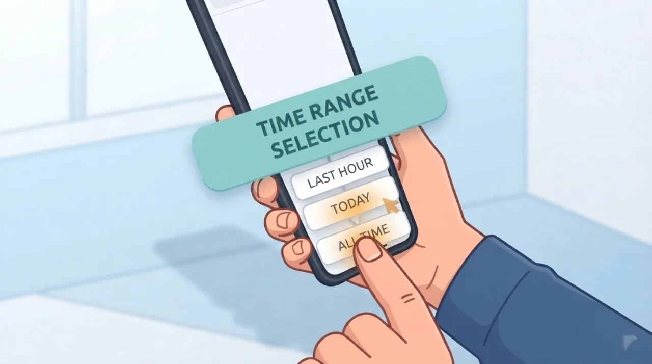 iPhone na nakabukas ang Settings sa ibabaw ng malinis na mesa