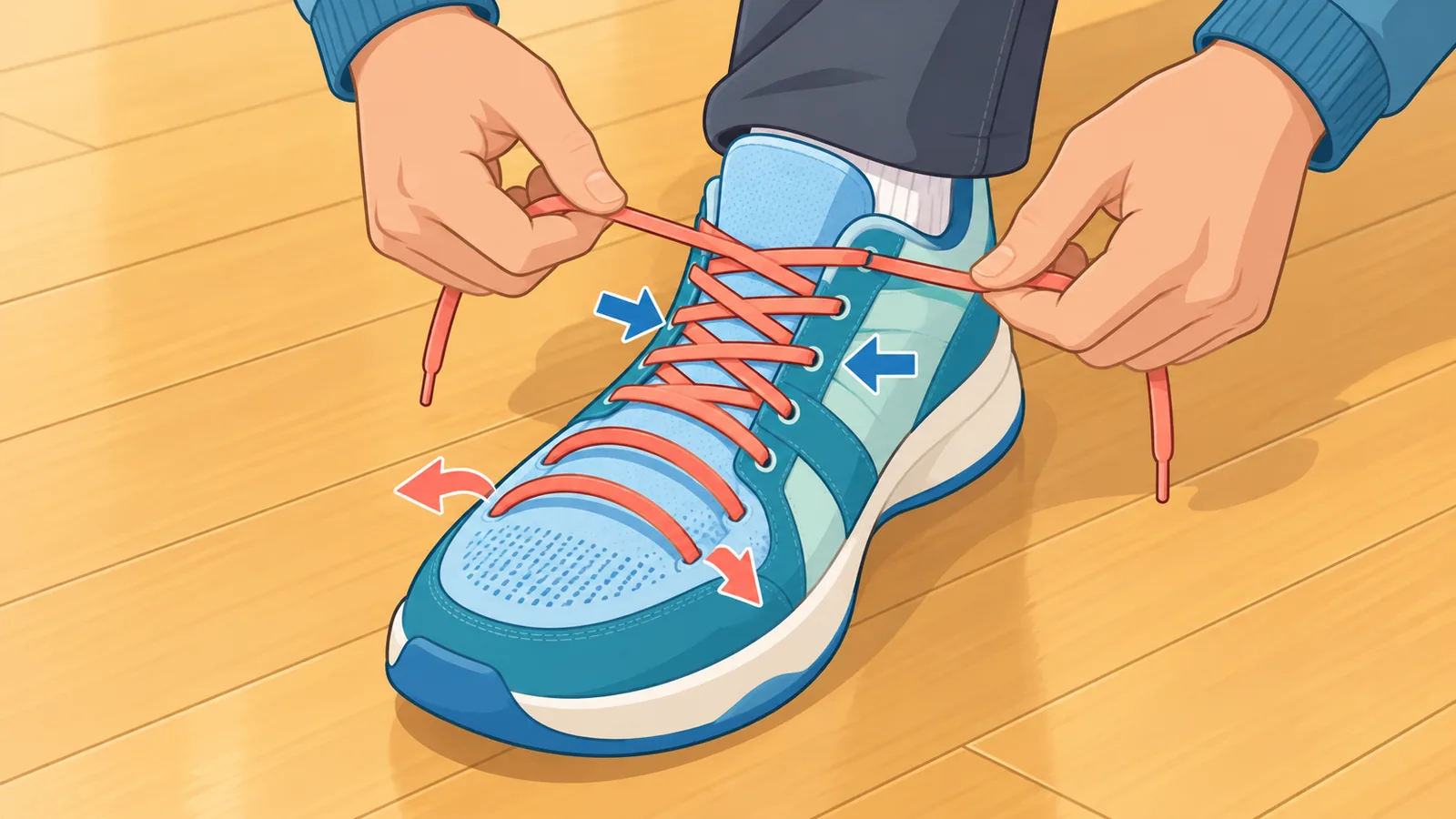 Pag-aayos ng lacing ng basketball shoes