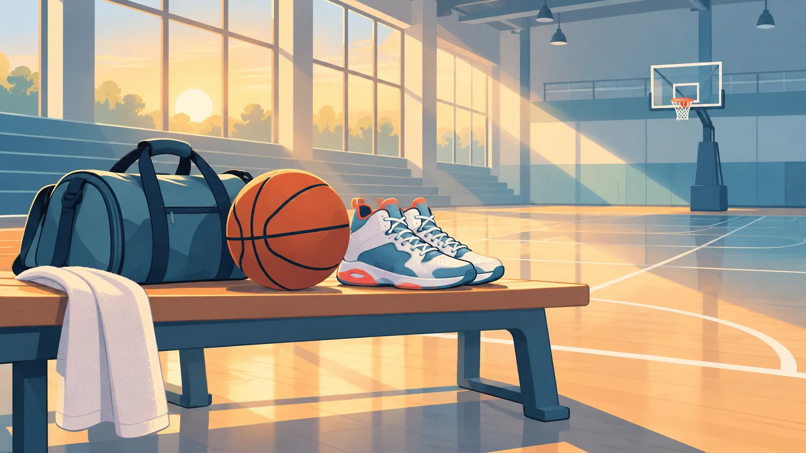 Napiling basketball shoes na handa na sa court