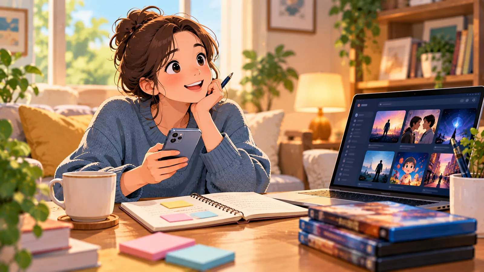 Personne cherchant des réponses sur les films avec son smartphone