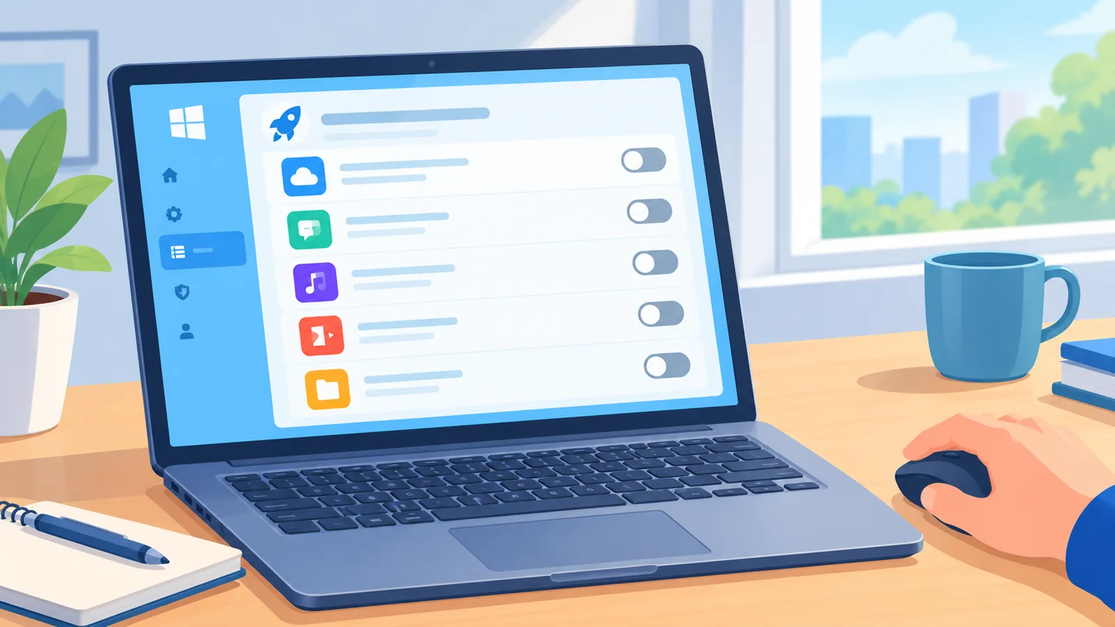 Applications au démarrage de Windows partiellement désactivées