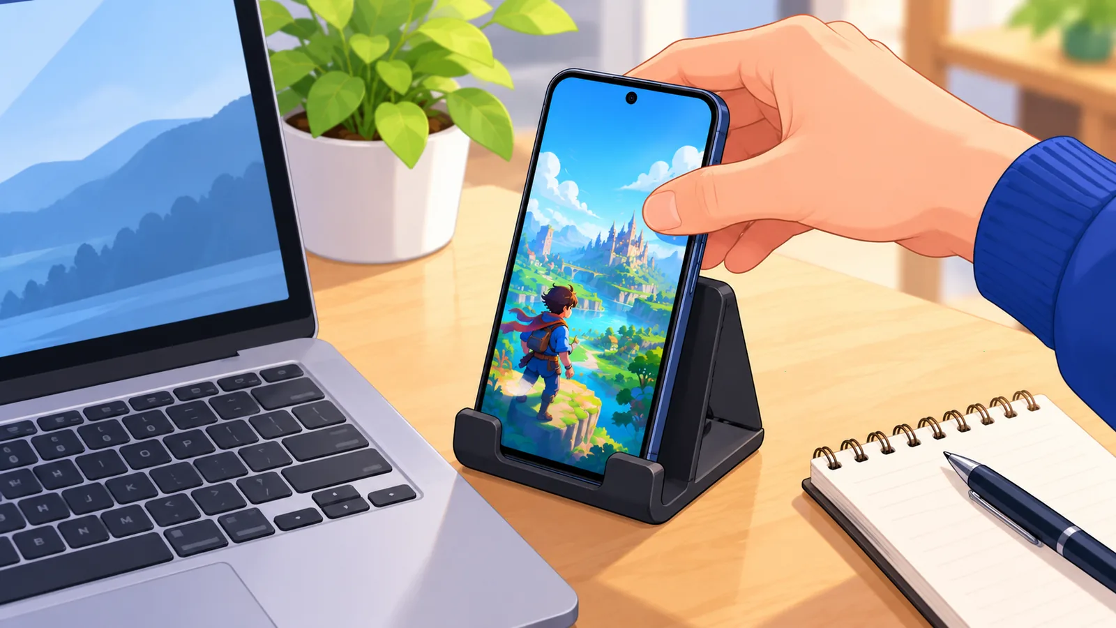 Comparaison entre jeu depuis une console et jeu en streaming sur smartphone
