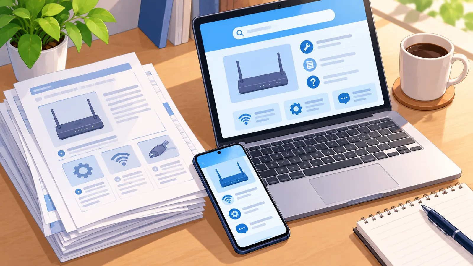 Personne près de sa box Wi-Fi pour améliorer sa connexion de jeu