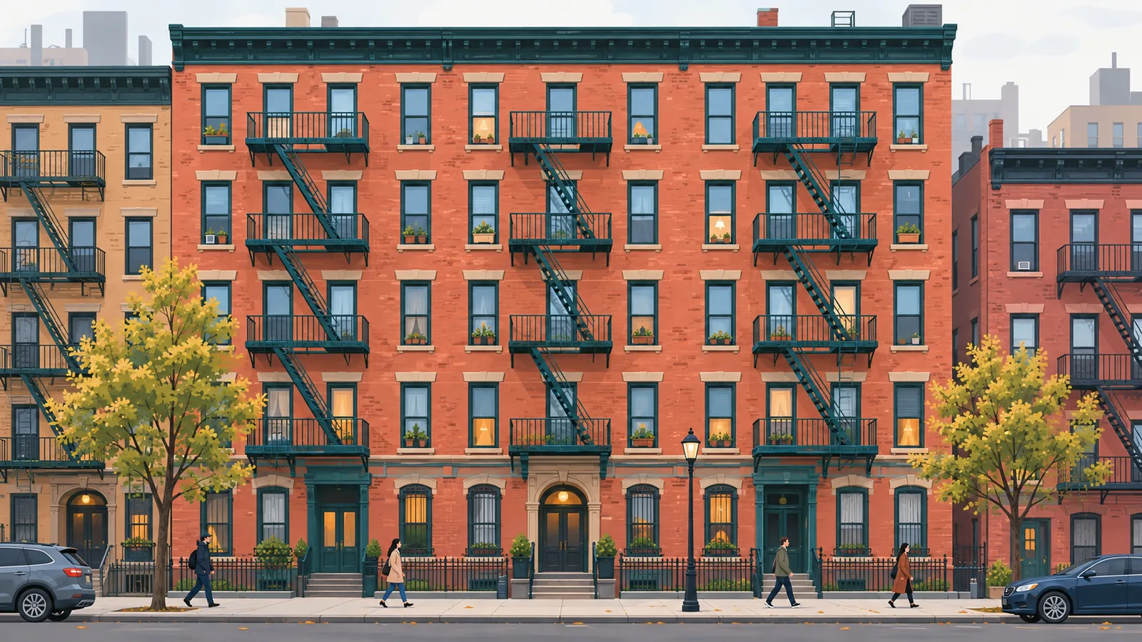 Façade d’un ancien immeuble ouvrier du Lower East Side