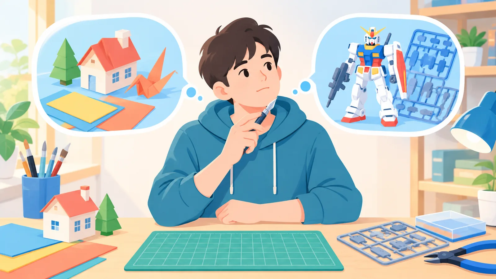 Loisirs créatifs : choisir entre un projet en papier et une maquette
