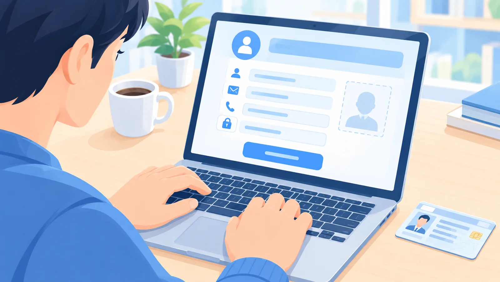 Ouverture d’un compte en ligne avec une pièce d’identité
