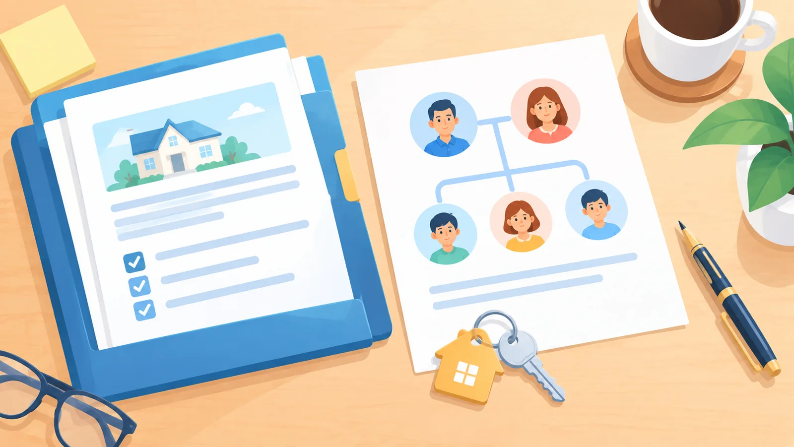 Documents préparés pour un premier rendez-vous juridique