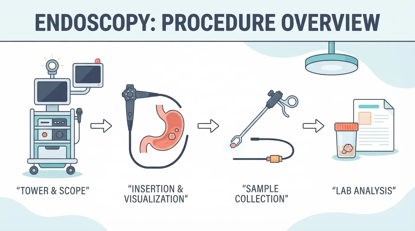 Bloc opératoire moderne équipé pour l'endoscopie