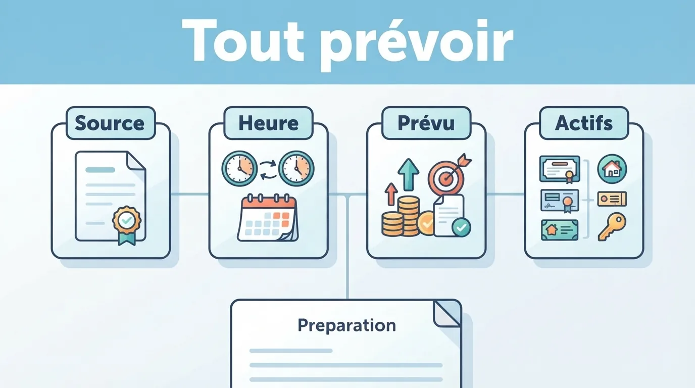 Une fiche relie la source officielle, les horaires, les prévisions et les positions détenues pour préparer une
