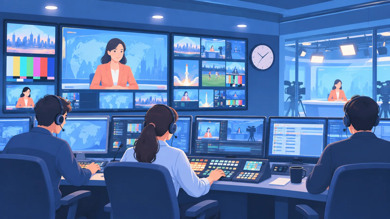 Ruang kontrol siaran televisi