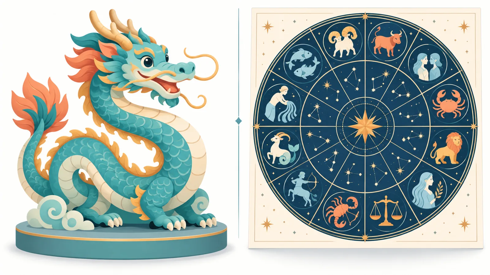 Perbandingan shio Tionghoa dan zodiak Barat