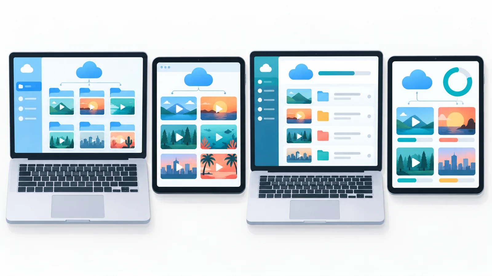 Perbandingan empat layanan cloud storage untuk video