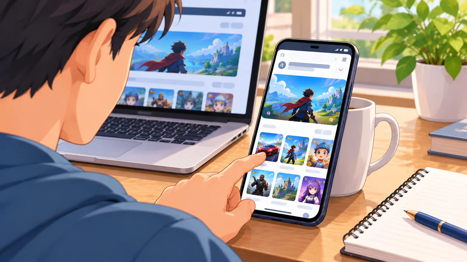 Giocatore alle prese con un problema di caricamento su iPhone