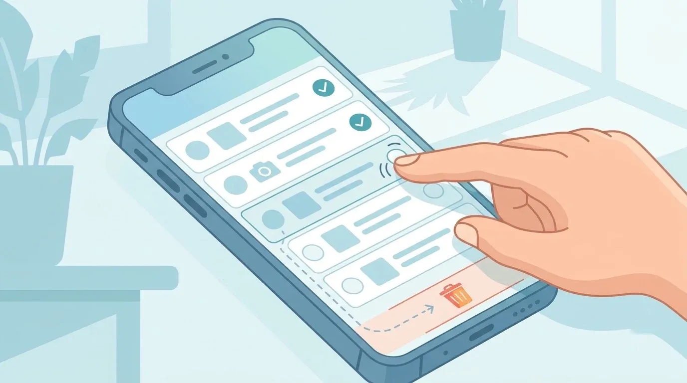 Mano che tiene un iPhone con Safari aperto sulla pagina iniziale