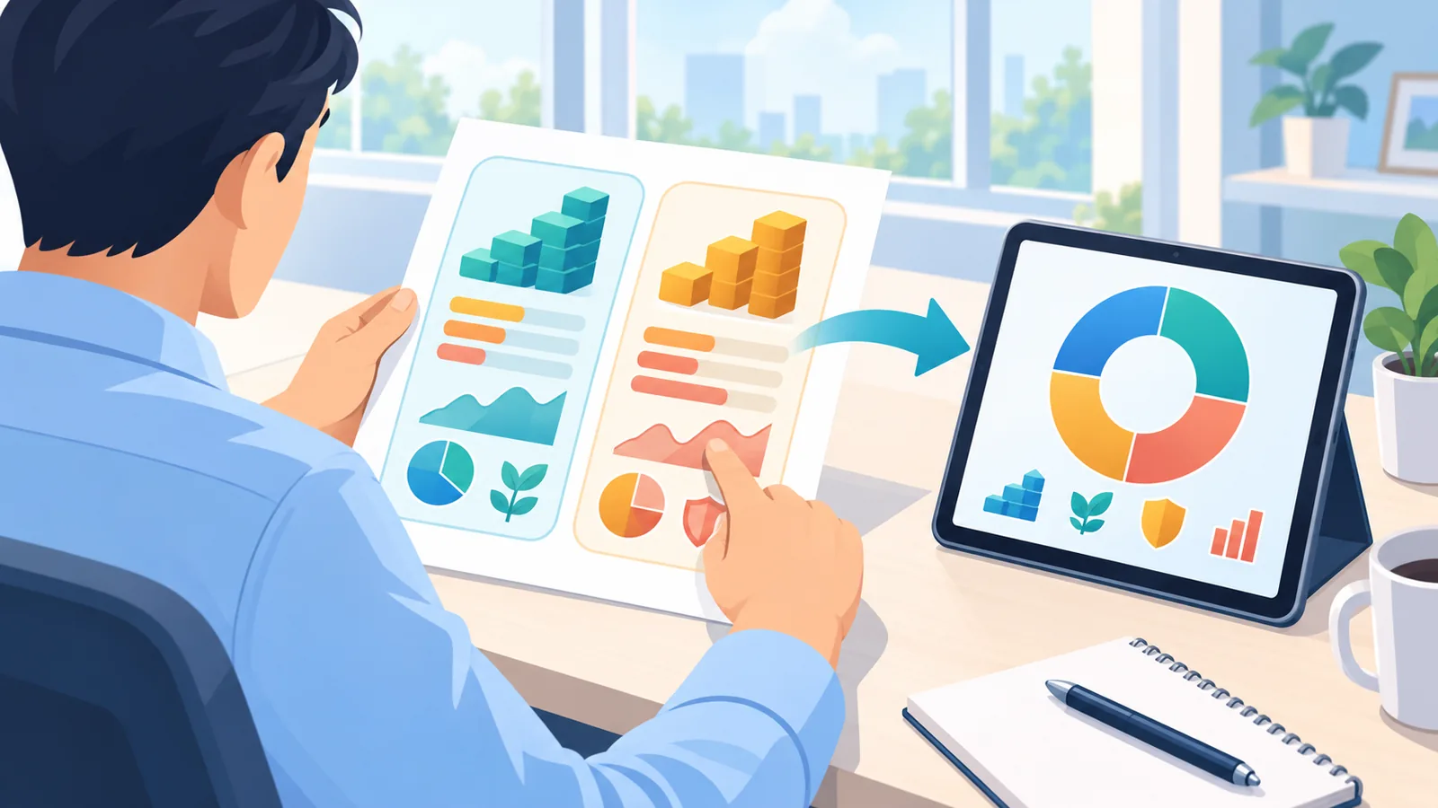 Investitore che legge i documenti informativi di un fondo UCITS