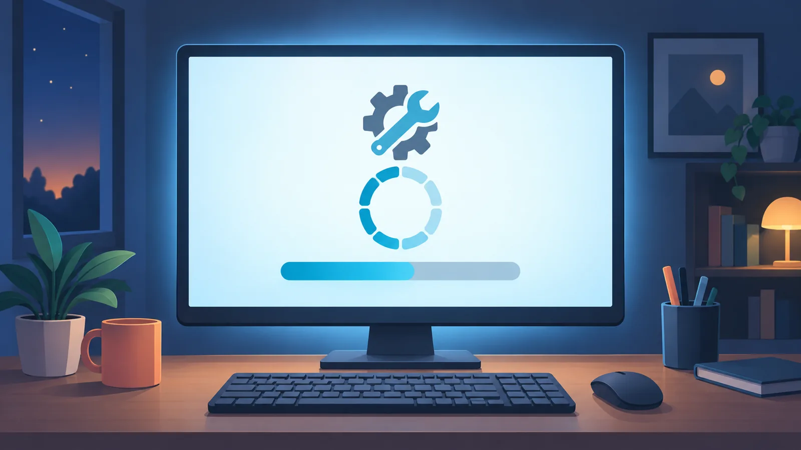 Schermata di riparazione all’avvio di Windows in corso