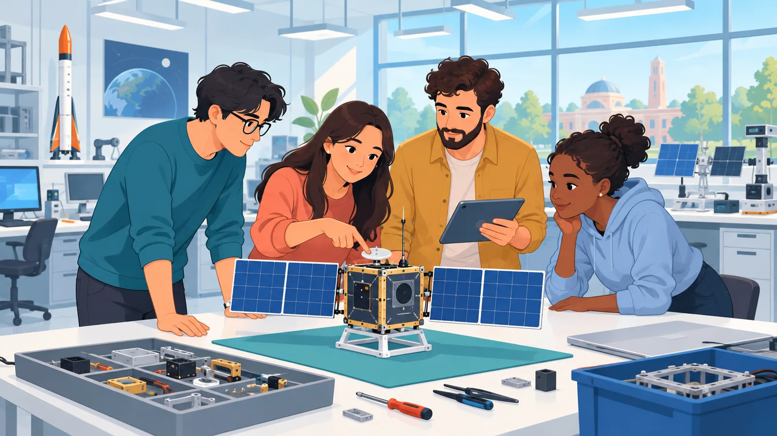 IISTの学部課程を想起させる宇宙工学の学び