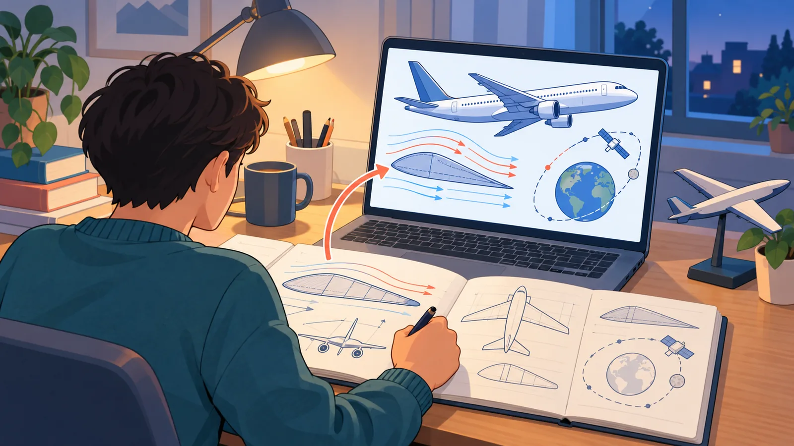 オンライン中心で学ぶ航空・宇宙技術の課程