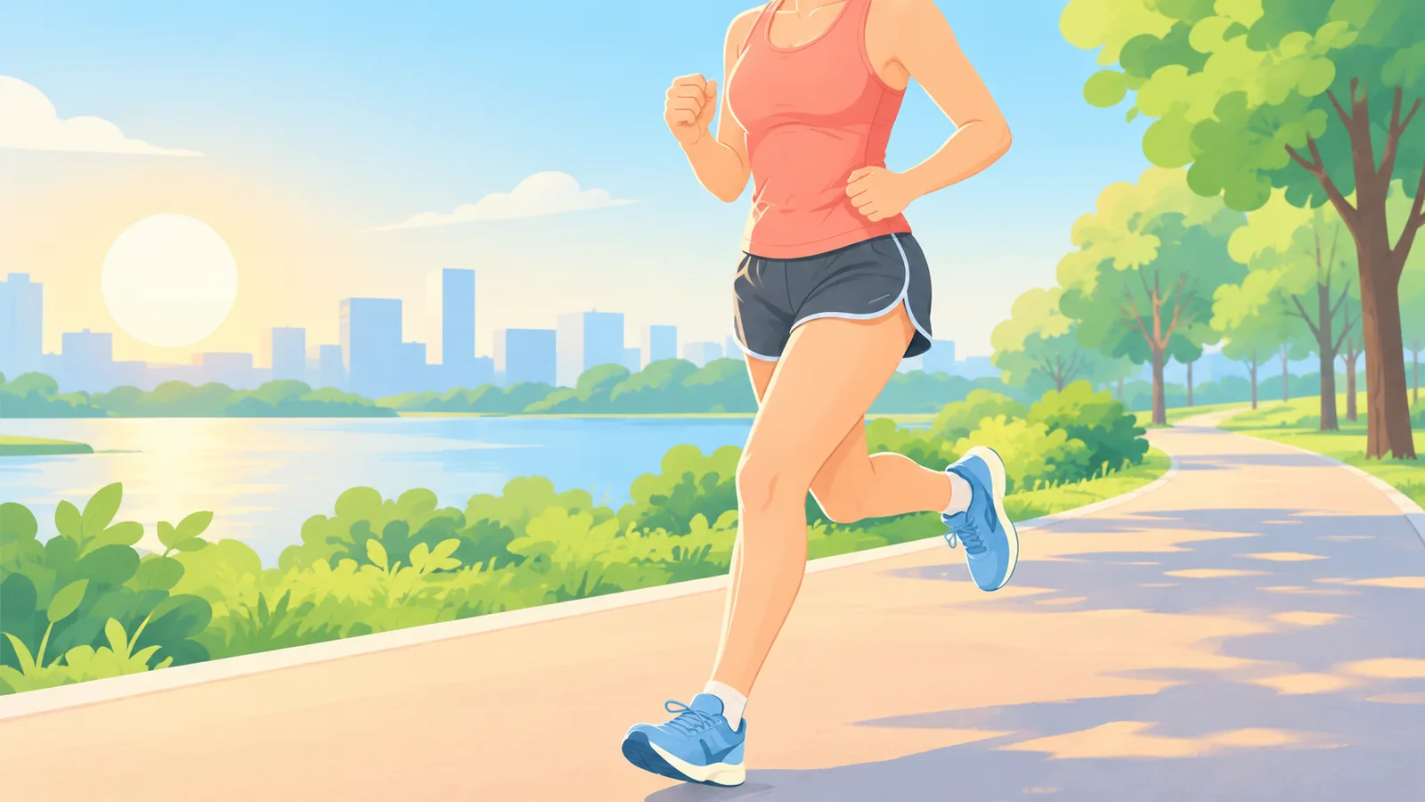 ランニング中の運動イメージ