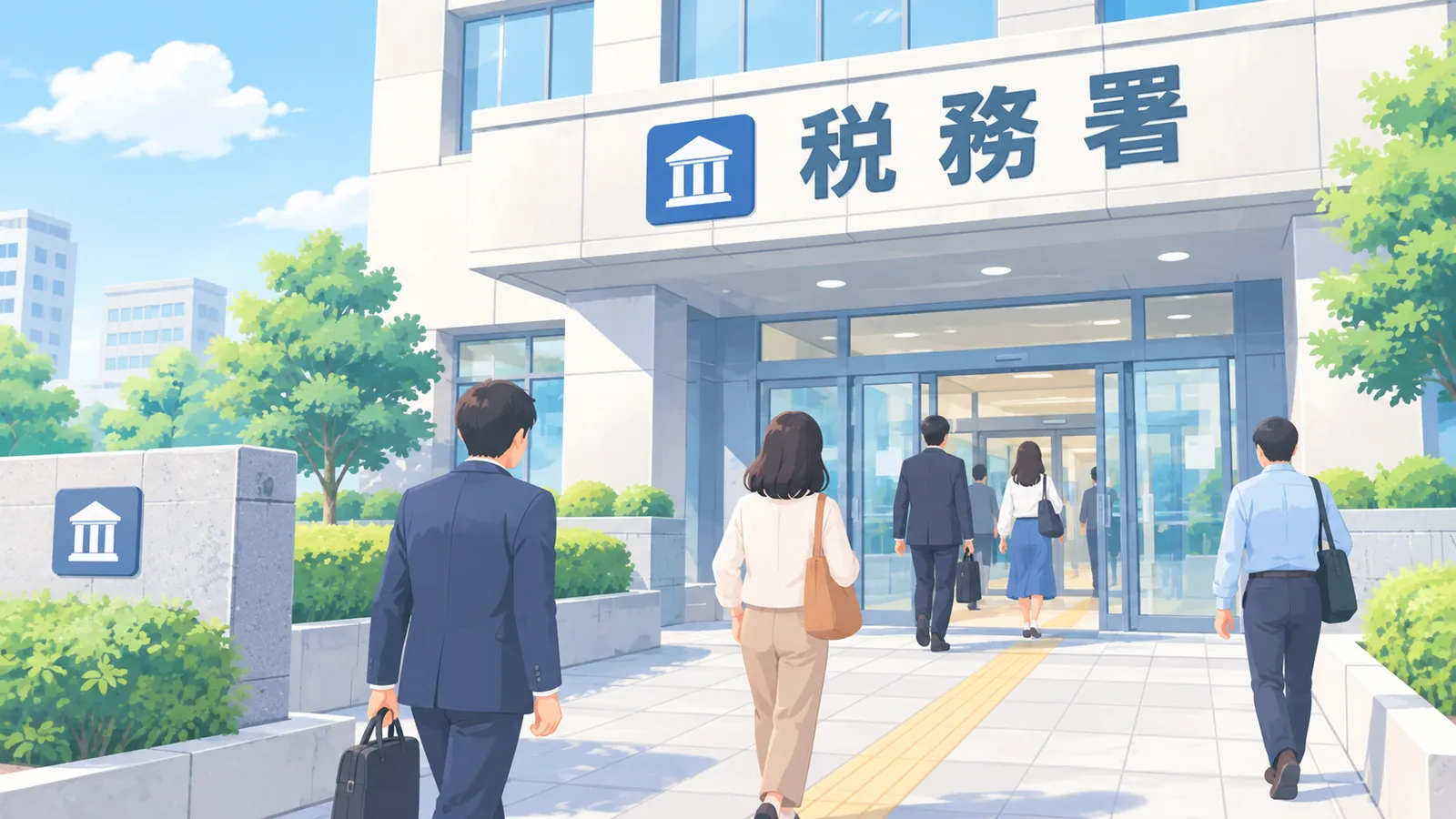 税務署の建物の外観