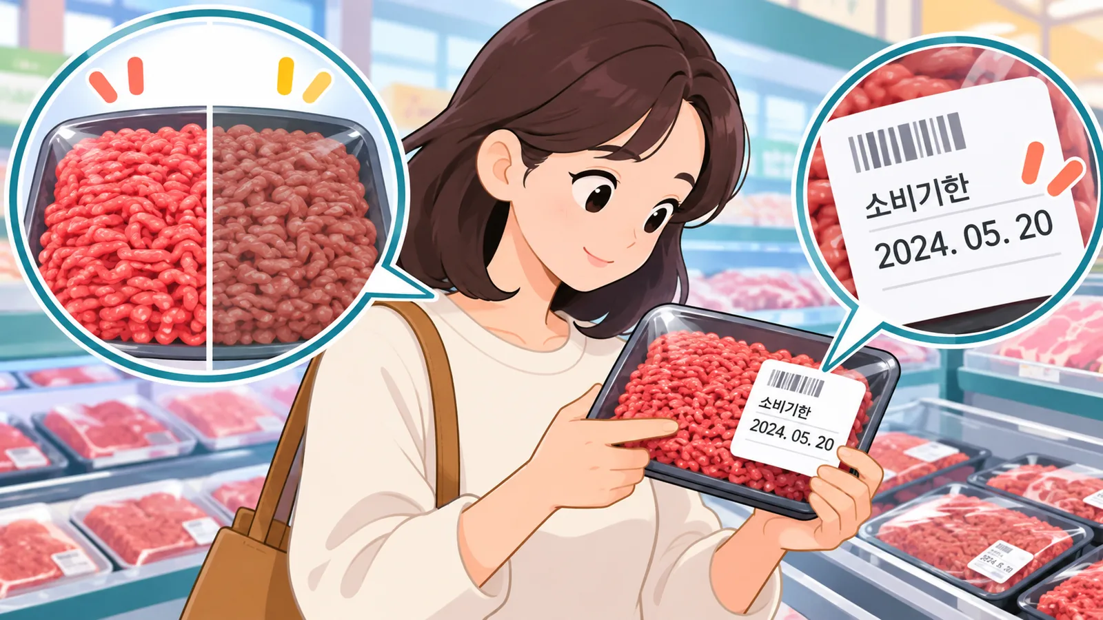 소고기 다짐육 요리를 하기 전에 무엇을 확인해야 할까요?