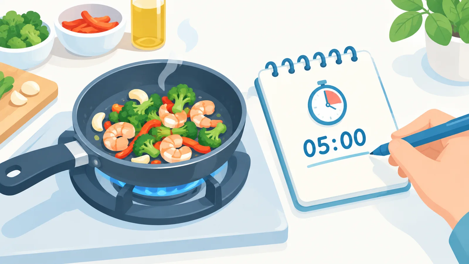초안은 어떻게 쓰고 첫 시험 조리는 어떻게 할까요