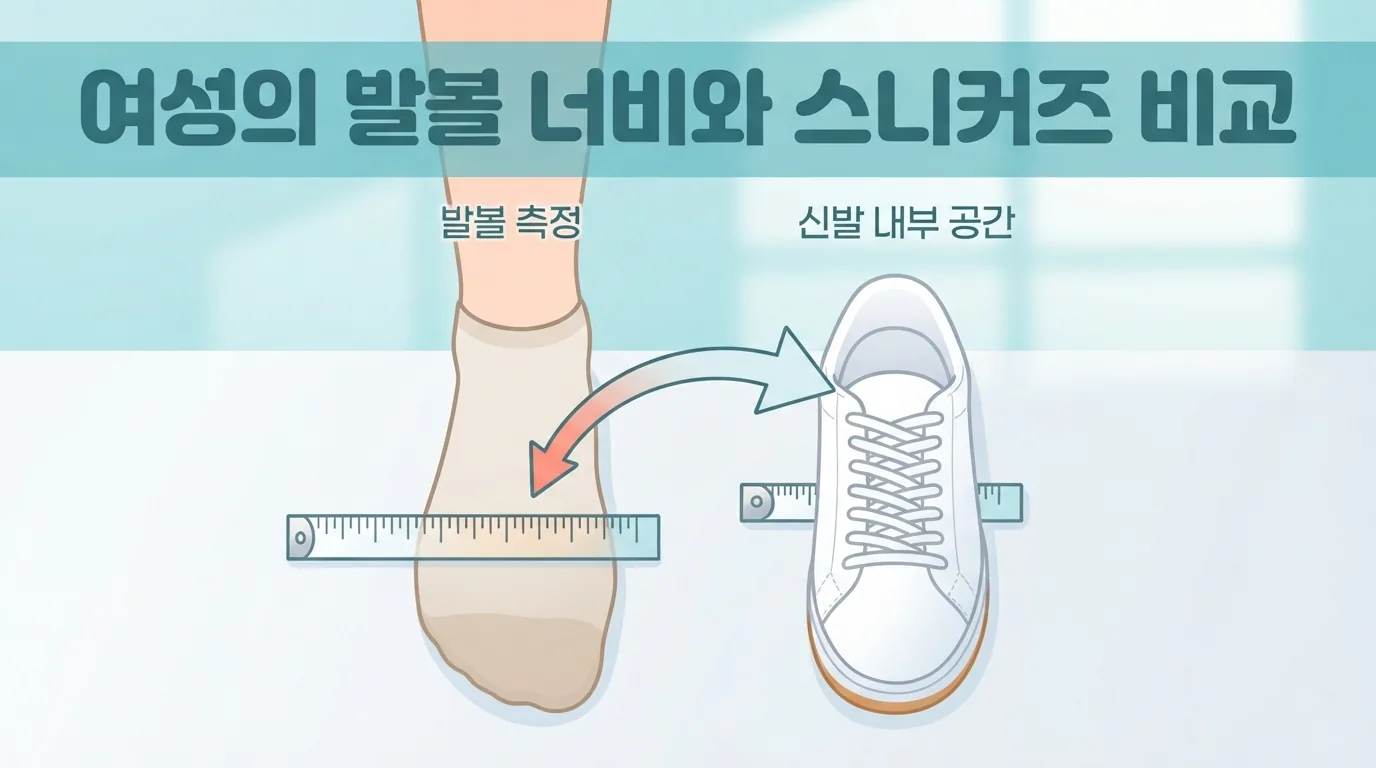 여성 스니커즈를 고르기 전에 무엇을 확인해야 할까요?