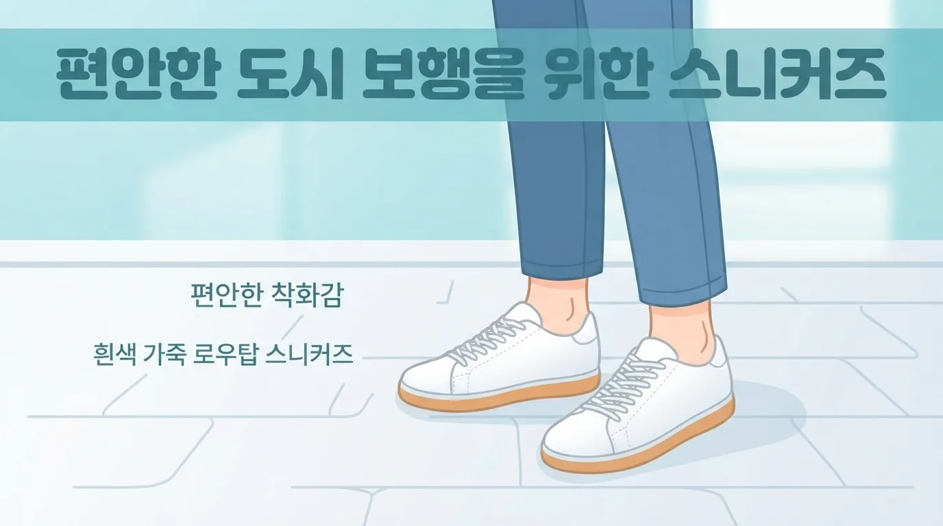 어떤 옷에도 무난한 클래식 스니커즈는 어떤 모양일까요?